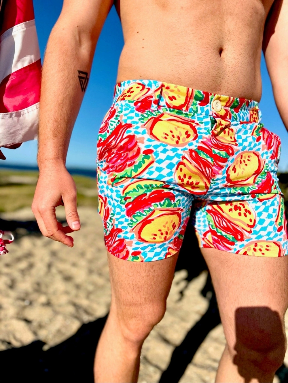 M Chubbies Hamburger 5" 100% cotton Casual Shorts - Picture 2 of 7